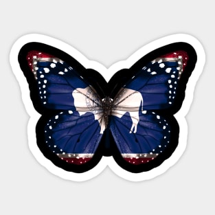 Wyoming Flag Butterfly - Gift for Wyomingite From Wyoming WY Sticker